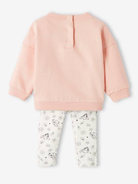 Conjunto de 2 peças Bambi® da Disney, para criança ROSA CLARO LISO COM MOTIVO 