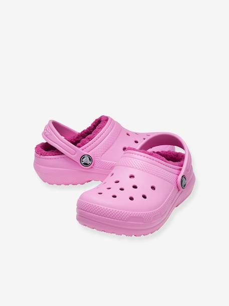 Socas para bebé, Classic Lined Clog T CROCS (TM) azul+rosa 