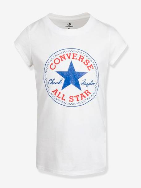 T-shirt para criança, Chuck Patch da CONVERSE branco+cinzento 