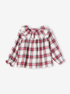 Bebé 0-36 meses-Blusas, camisas-Blusa com gola larga, para bebé