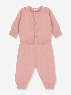 Bebé 0-36 meses-Conjuntos-Conjunto de 2 peças para bebé, em tricot de lã e algodão, da Petit Bateau