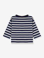 Camisola de mangas compridas, para bebé, em algodão - Petit Bateau azul 