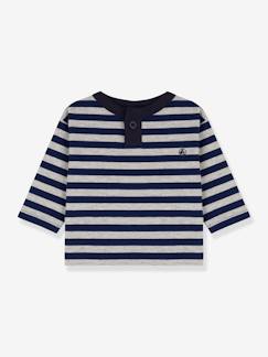 Bebé 0-36 meses-T-shirts-Camisola de mangas compridas, para bebé, em algodão - Petit Bateau