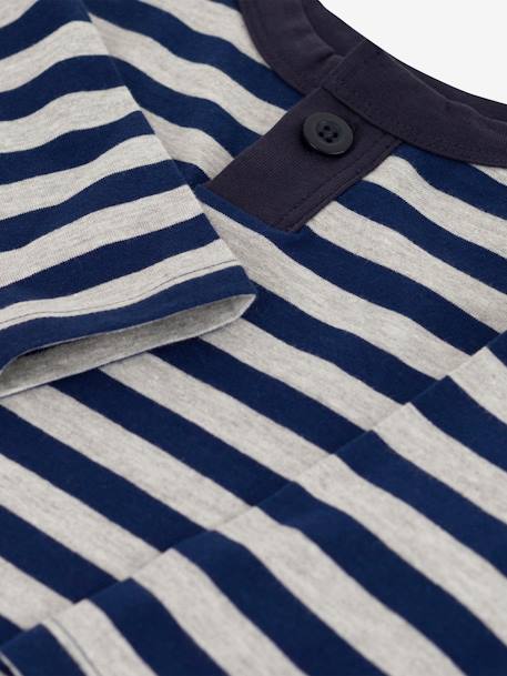 Camisola de mangas compridas, para bebé, em algodão - Petit Bateau azul 