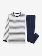 Pijama estilo marinheiro, para criança, da Petit Bateau cru 