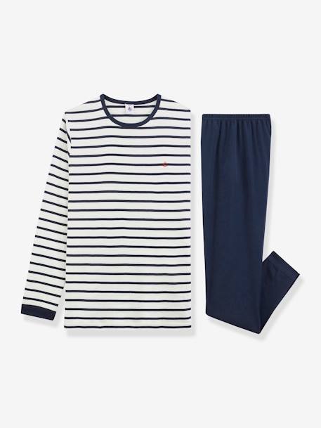 Pijama estilo marinheiro, para criança, da Petit Bateau cru 