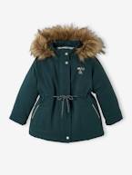 Parka 3 em 1 com capuz, para menina marinho+VERDE ESCURO LISO+VIOLETA MEDIO LISO 