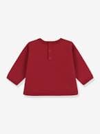 Sweatshirt para bebé, em algodão, Petit Bateau vermelho 