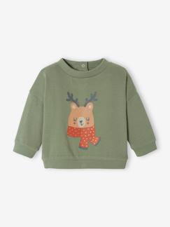 Bebé 0-36 meses-Camisolas, casacos de malha, sweats-Sweatshirts -Sweat de Natal, para bebé