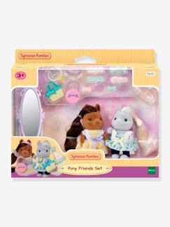 Brinquedos-Jogos de imaginação- Bonecos, planetas, pequenos heróis e animais-Amigas pónei e o seu conjunto de cabeleireiro - SYLVANIAN FAMILIES