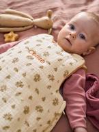 Saco de bebé bimatéria, com mangas amovíveis, Celeiro ROSA MEDIO LISO COM MOTIVO 