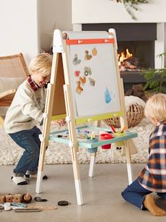 Toda a seleção VB + Heróis-Brinquedos-Atividades artísticas-Quadro Montessori, dobrável e regulável em altura, 3 em 1, em madeira FSC®