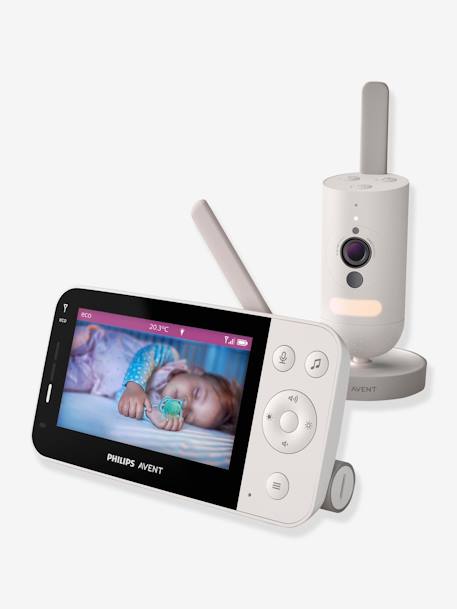 Intercomunicador de vídeo digital, da Philips AVENT SCD921 BRANCO CLARO LISO COM MOTIVO 