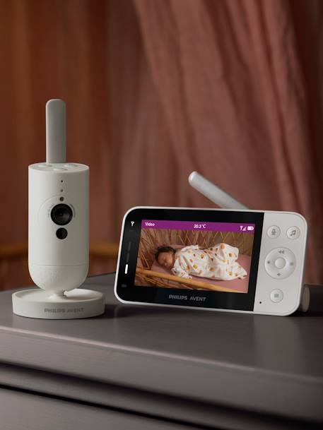 Intercomunicador de vídeo digital, da Philips AVENT SCD921 BRANCO CLARO LISO COM MOTIVO 