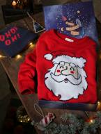 Conjunto de Natal: camisola lúdica e gorro, para menino vermelho 