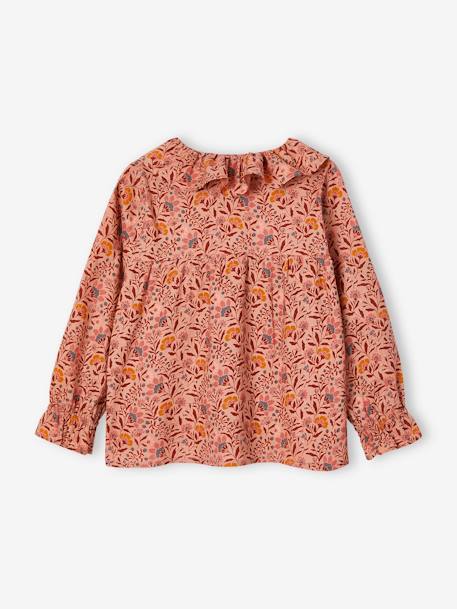 Blusa estampada às flores, para menina rosa+rosa-blush+verde-abeto+verde-água 