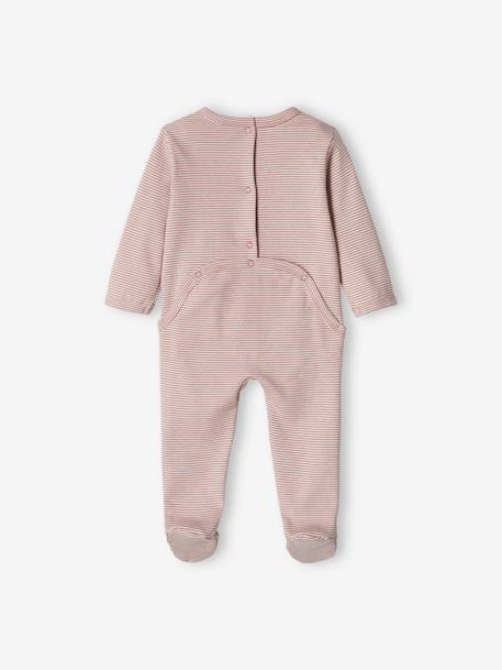 Lote de 3 pijamas básicos, em interlock, para bebé lilás suave 