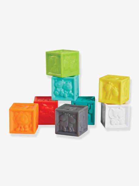 Conjunto de 8 bolas, 4 animais e 8 cubos sensoriais, da INFANTINO multicolor 