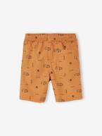 Bermudas estampadas, para menino avelã 