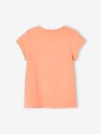 T-shirt com mensagem, para menina baunilha+coral+morango+vermelho 