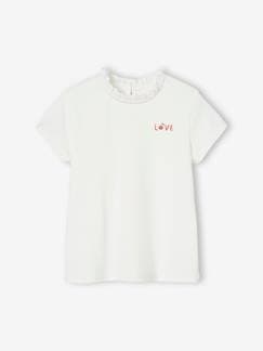 Menina 2-14 anos-T-shirts-T-shirts-T-shirt de mangas curtas, personalizável, para menina
