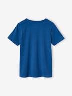 T-shirt de desporto com motivos, para menino azul-rei+cinza mesclado 