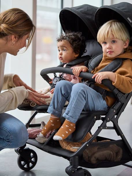 Carrinho de 2 bebés, Spica da VERTBAUDET preto 