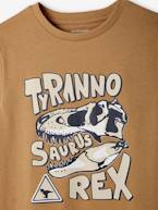 T-shirt dinossauro, para menino azul-noite+bege 