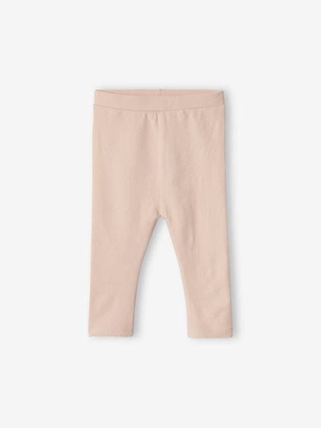 Lote de 2 leggings basic, para bebé 6306+rosado 