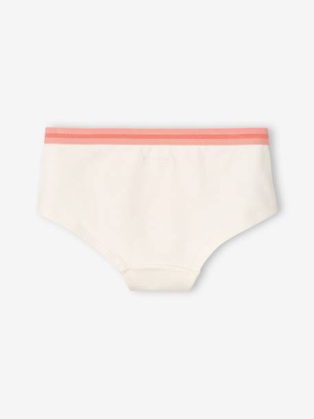 Lote de 5 shorties frutos, para menina pêssego 