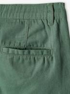 Bermudas chino, para menino AZUL MEDIO LISO COM MOTIVO+azul-acinzentado+bege+verde+vermelho 