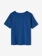 T-shirt para menino azul+branco 