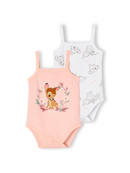 Lote de 2 bodies Bambi da Disney®, para bebé rosa-velho 