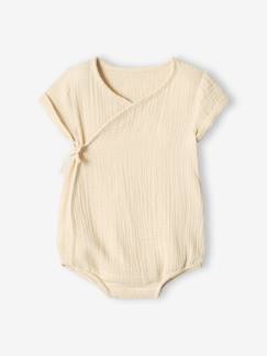 Personalizáveis-Bebé 0-36 meses-Body personalizável, em gaze de algodão, para recém-nascido