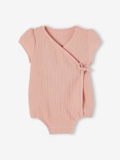 Personalizáveis-Bebé 0-36 meses-Bodies-Body personalizável, em gaze de algodão, para recém-nascido