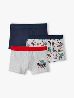 Menino 2-14 anos-Roupa interior-Lote de 3 boxers Os Vingadores da Marvel®, para criança