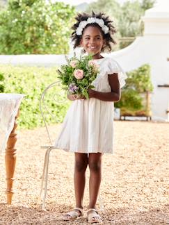 Menina 2-14 anos-Vestidos-Vestido de cerimónia, às riscas, fio brilhante, para menina