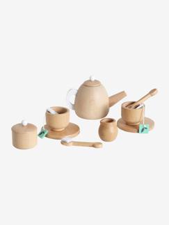 Brinquedos- Jogos de imitação-Serviço de chá em madeira