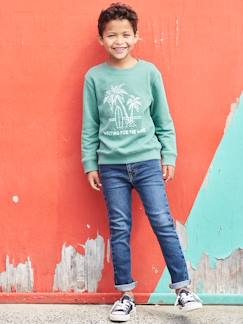 Denim-Menino 2-14 anos-Jeans slim Basics, para menino