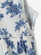 Vestido de cerimónia, às flores, laço atrás, para menina-Menina 2