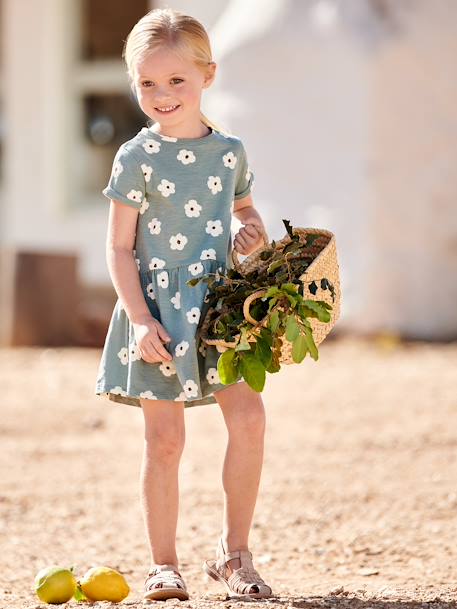 Vestido estampado, para menina branco estampado+cru+riscas azuis+rosa+rosa-pálido+VERDE ESCURO ESTAMPADO+verde-esmeralda 