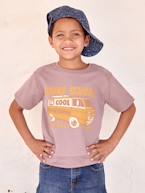 T-shirt com carrinha, para menino lavanda 