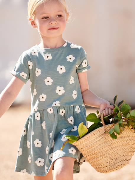 Vestido estampado, para menina branco estampado+cru+riscas azuis+rosa-pálido+VERDE ESCURO ESTAMPADO+verde-esmeralda 