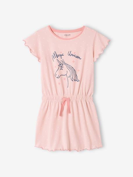 Camisa de dormir, Unicórnio, para menina rosa-pálido 