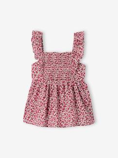 Toda a Seleção-Menina 2-14 anos-Blusas, camisas-Blusa com favos e  folhos nas alças, para menina