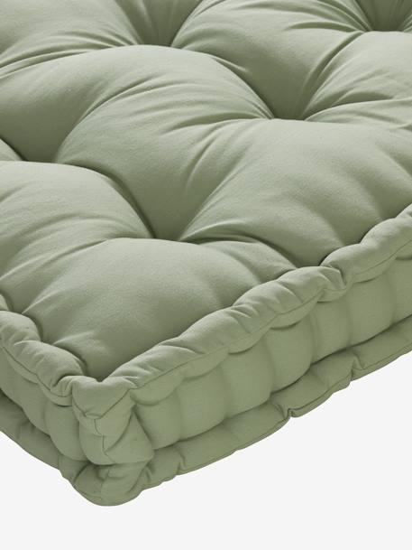 Colchão para o chão estilo futon azul-acinzentado+cinza mesclado+mostarda+rosado+verde-salva 