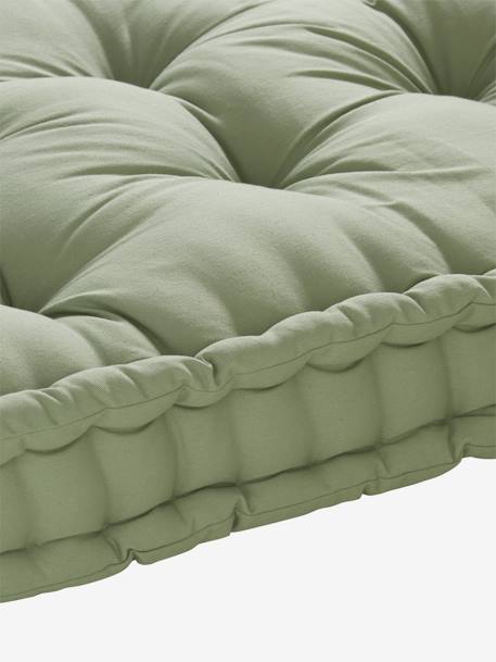 Colchão para o chão estilo futon azul-acinzentado+cinza mesclado+mostarda+rosado+verde-salva 