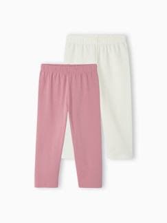 Menina 2-14 anos-Leggings -Lote de 2 leggings pela barriga das pernas, para menina