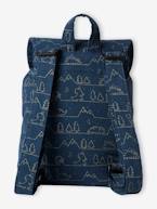 Mochila dinossauro personalizável azul-tinta 