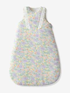 Têxtil-lar e Decoração-Saco de bebé sem mangas, em gaze de algodão, Campestre
